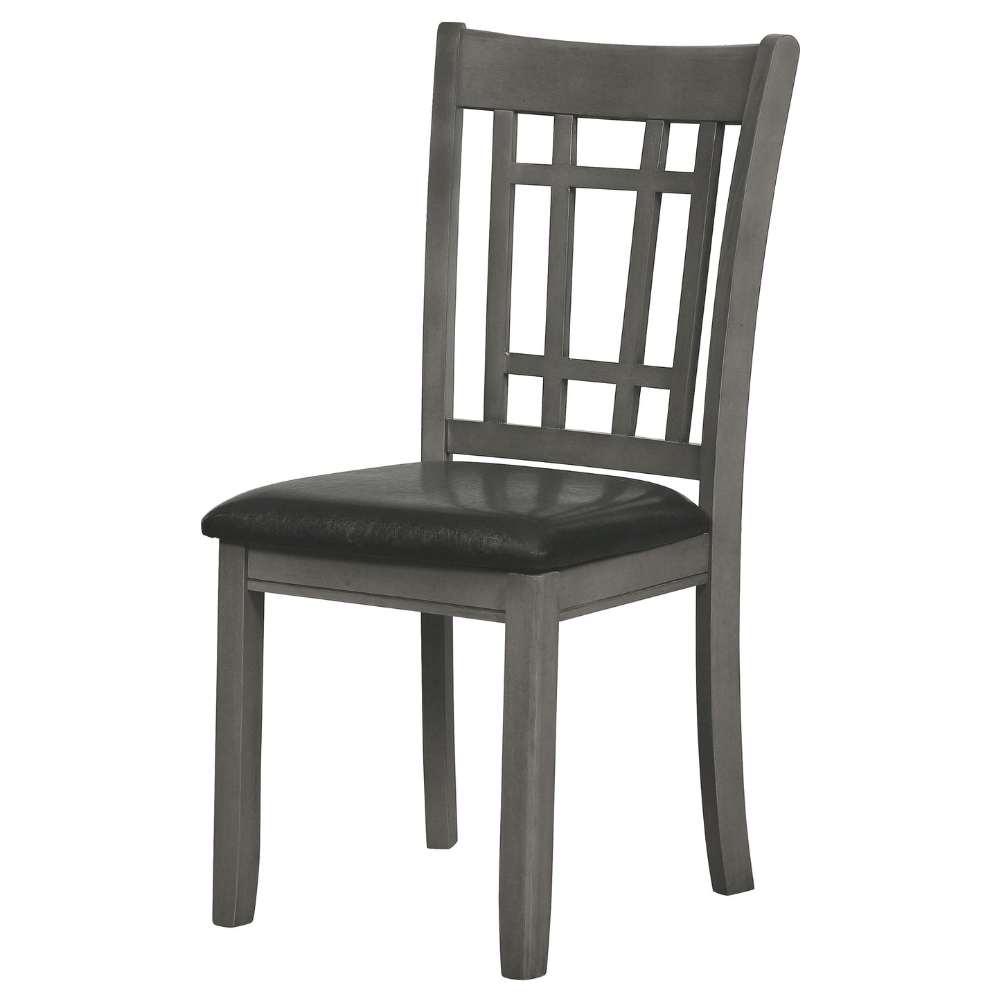 Lavon Padded Dining Side Chairs Medium Grey and Black (Set of 2)