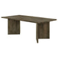 Tyler Rectangular Double V-Leg Dining Table Mango Brown