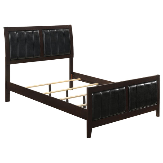 Carlton Wood Full Panel Bed Cappuccino