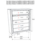 Miranda 6-drawer Bedroom Chest White