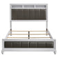 Barzini Wood Queen Panel Bed White