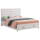 Brantford Wood Queen Storage Panel Bed Coastal White