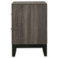 Watson 2-drawer Nightstand Grey Oak