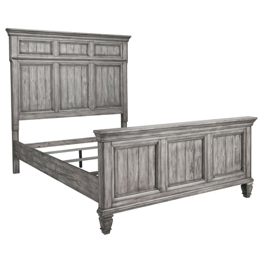 Avenue Eastern King Panel Bed Grey