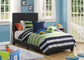 Dorian Upholstered Twin Panel Bed Black
