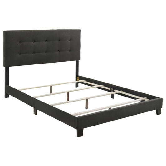 Mapes Upholstered Queen Panel Bed Charcoal
