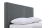 Gregory Upholstered Eastern King Panel Bed Graphite