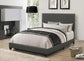 Boyd Upholstered Queen Panel Bed Charcoal
