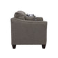 Salizar Flared Arm Loveseat Grey