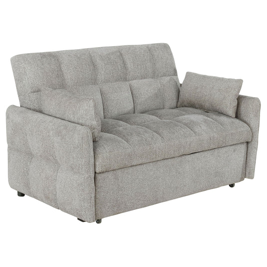 Cotswold Tufted Cushion Sleeper Sofa Bed Light Grey