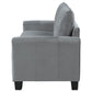 Davis  Upholstered Rolled Arm Sofa Grey