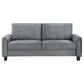 Davis  3-piece Upholstered Rolled Arm Sofa Grey