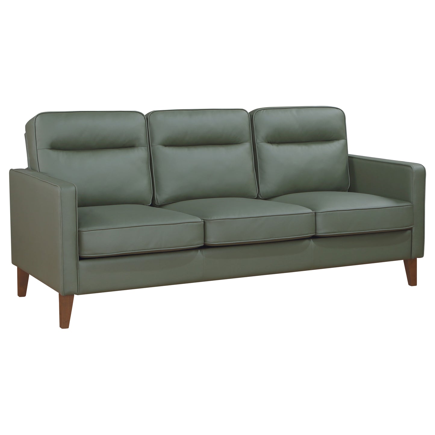 Jonah 3-piece Upholstered Track Arm Sofa Set Green
