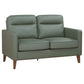 Jonah 3-piece Upholstered Track Arm Sofa Set Green