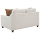 Christine Upholstered Cushion Back Loveseat Beige