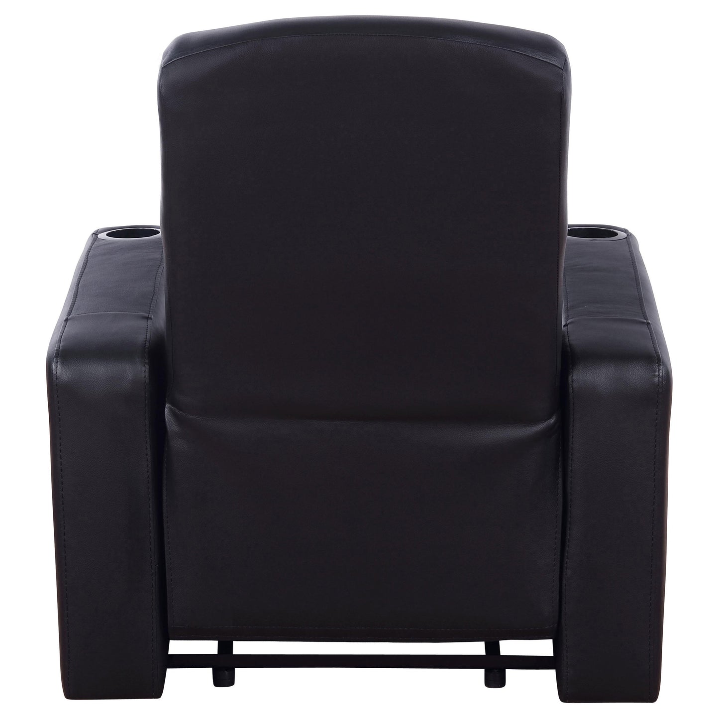 Cyrus Home Theater Upholstered Recliner Black