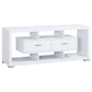 Darien 2-drawer Rectangular TV Console White