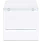 Opal Square Glass Frame Side End Table White High Gloss