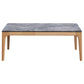 Polaris Rectangular Coffee Table with Marble-like Top Teramo and Light Oak