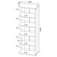 Harrison 5-tier Bookcase Weathered Grey