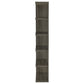 Harrison 5-tier Bookcase Weathered Grey