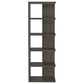 Harrison 5-tier Bookcase Weathered Grey