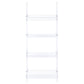 Amaturo 4-shelf Ladder Bookcase Clear