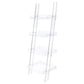 Amaturo 4-shelf Ladder Bookcase Clear