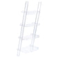 Amaturo 4-shelf Ladder Bookcase Clear