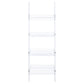 Amaturo 4-shelf Ladder Bookcase Clear