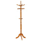 Achelle 11 Hook Freestanding Coat Rack Hanger Golden Brown