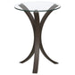 Edgar Round Accent Table Cappuccino