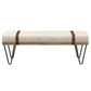 Austin Fabric Upholstered Accent Bench Beige