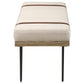 Austin Fabric Upholstered Accent Bench Beige