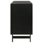 Aminah 3-door Wooden Accent Cabinet Natural and Black