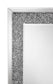 Valerie Crystal Inlay Rectangle Floor Mirror