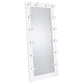 Zayan Full Length Floor Mirror With Lighting White High Gloss