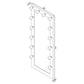 Zayan Full Length Floor Mirror With Lighting White High Gloss